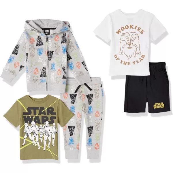 Amazon Essentials Disney  Marvel  Star Wars Boys and Toddlers Outfit Sets Previously Spotted ZebraStar Wars Wookiee