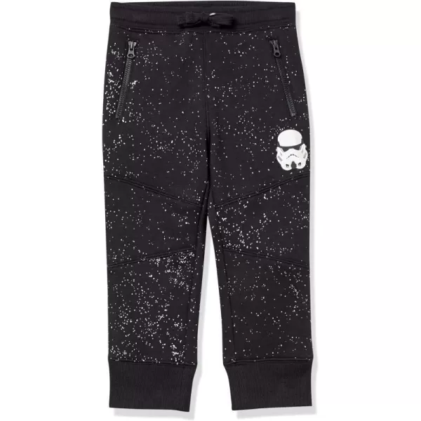 Amazon Essentials Disney  Marvel  Star Wars Boys and Toddlers ZipPocket Fleece Jogger Pants Previously Spotted ZebraStar Wars Space