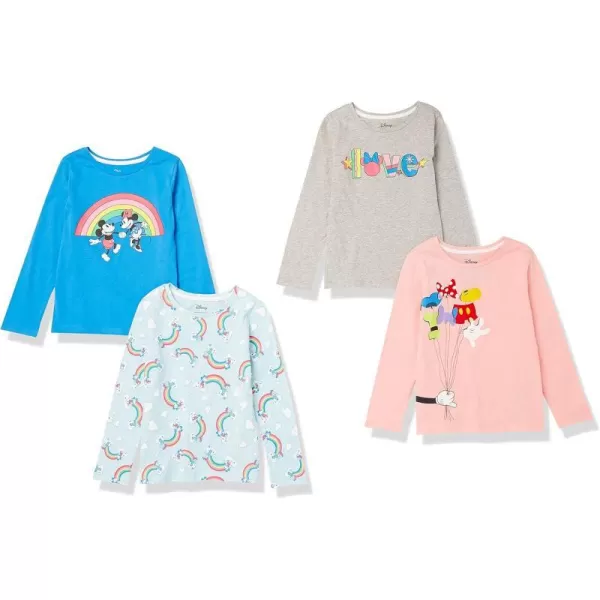 Blue Dancing Minnie/Grey Love/Peach/Washed Blue Mickey Rainbows