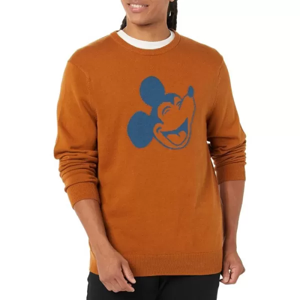 Amazon Essentials Disney  Marvel  Star Wars Mens Crew SweatersHappy Mickey