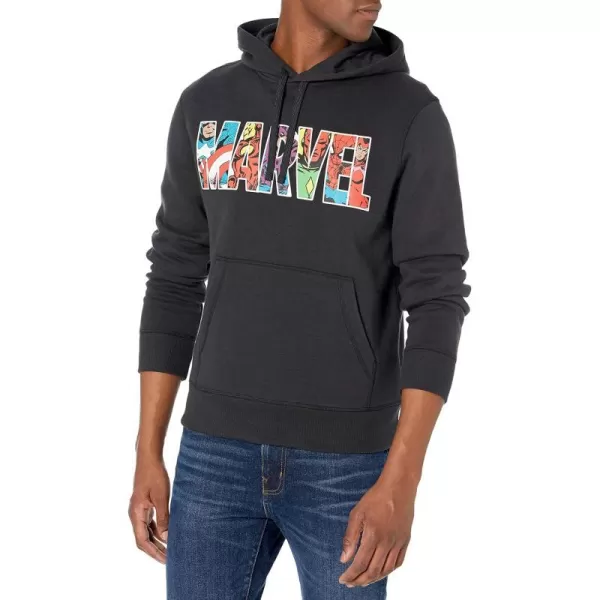 Amazon Essentials Disney  Marvel  Star Wars Mens Fleece Pullover Hoodie Sweatshirts Available in Big amp TallMarvel Character Logo