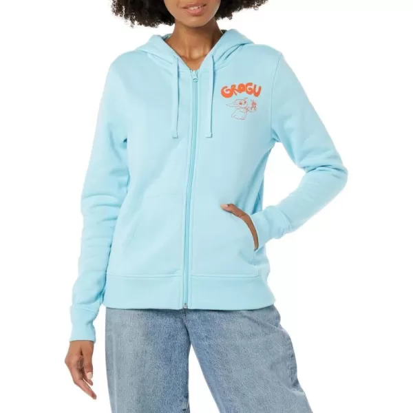 Amazon Essentials Disney  Marvel  Star Wars Womens Fleece FullZip Hoodie Sweatshirts Available in Plus SizeStar Wars Grogu