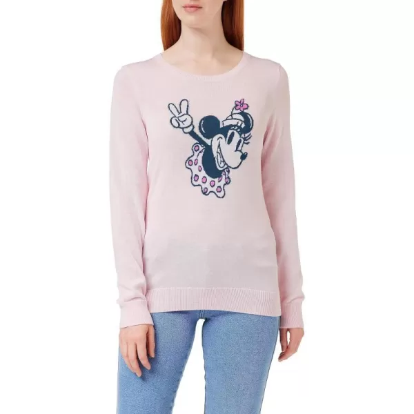 Amazon Essentials Disney  Marvel  Star Wars Womens Lightweight Crew SweatersMinnie Peace