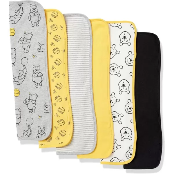 Amazon Essentials Disney  Star Wars Unisex Babies Burp Cloths Pack of 6Winnie the Pooh Oh Bother