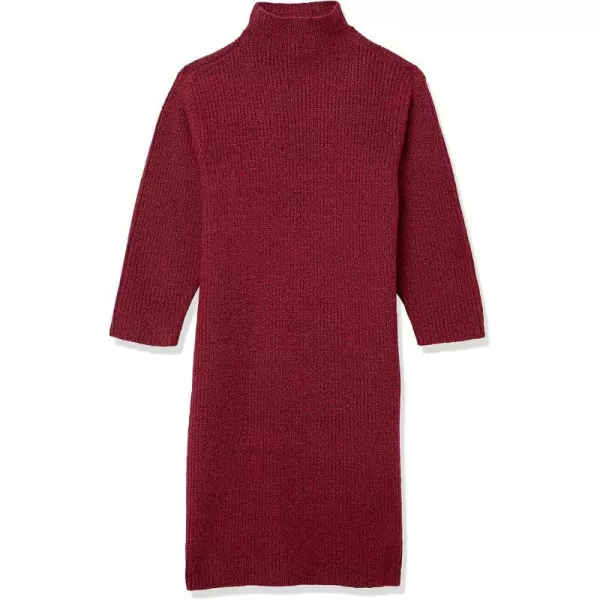 Amazon Essentials Girls Soft Touch LongSleeve Mock Neck Sweater DressBerry