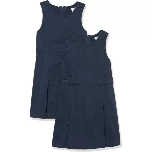 Amazon Essentials Girls Uniform Dresslow waist Navy