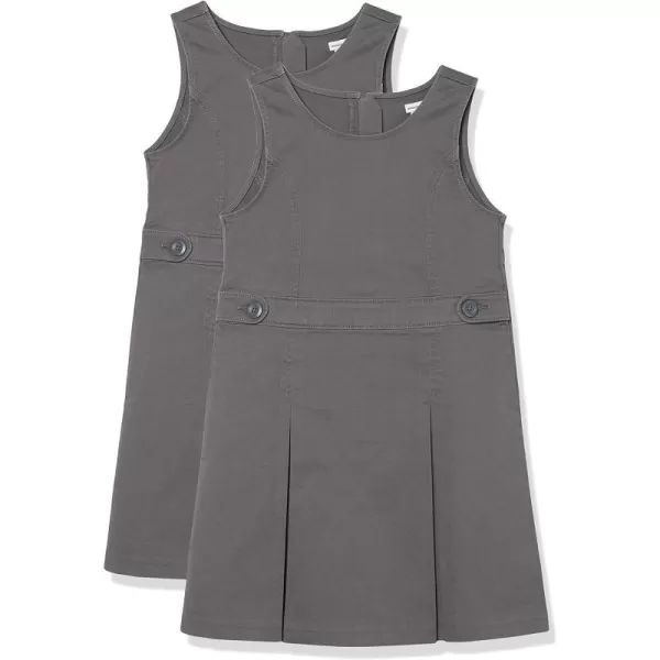 Amazon Essentials Girls Uniform Dressnatural waist Grey