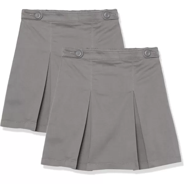 Amazon Essentials Girls Uniform Scooter Skirts2 Grey