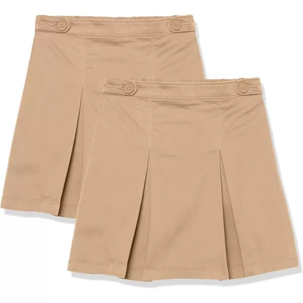 Amazon Essentials Girls Uniform Scooter Skirts2 Khaki Brown