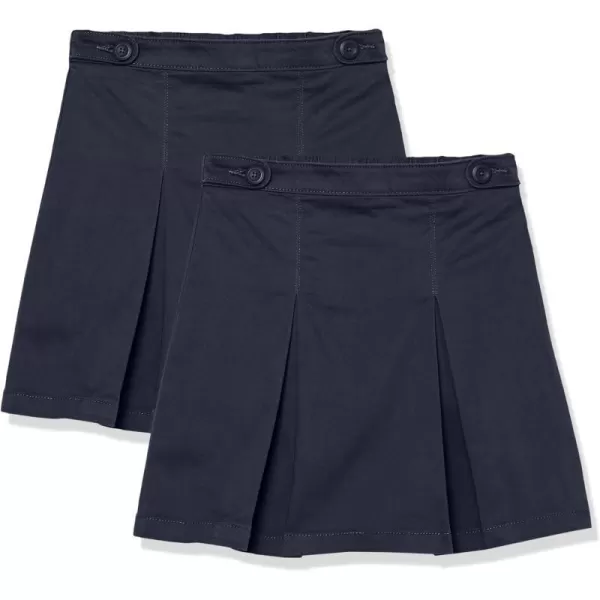 Amazon Essentials Girls Uniform Scooter Skirts2 Navy