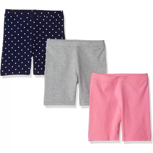 3 Grey/Navy Dots/Pink