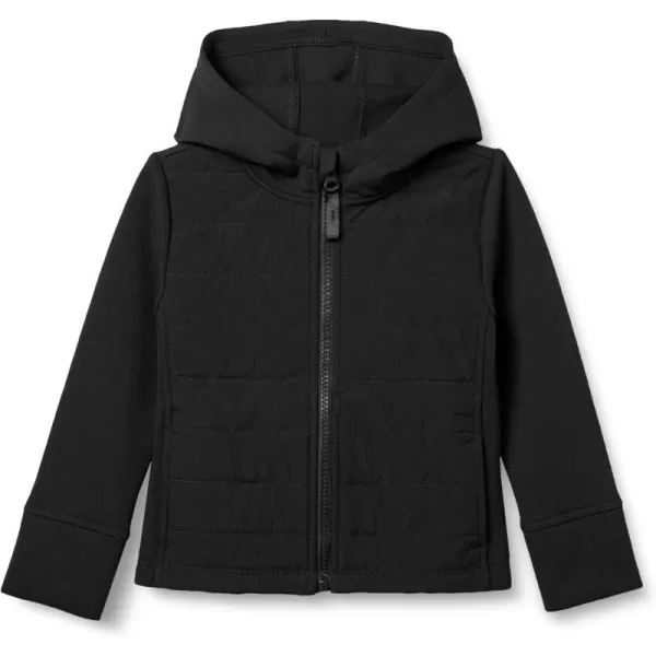 Amazon Essentials Girls and Toddlers Hooded FullZip Active JacketBlack