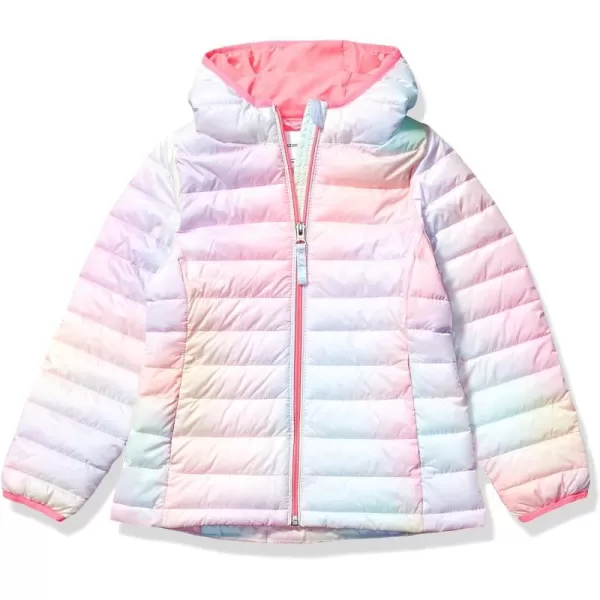 Amazon Essentials Girls and Toddlers Lightweight WaterResistant Packable Hooded Puffer JacketPink Ombre