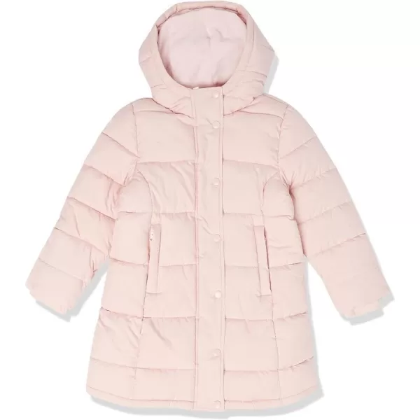 Amazon Essentials Girls and Toddlers Long Heavyweight Hooded Puffer JacketLight Mauve