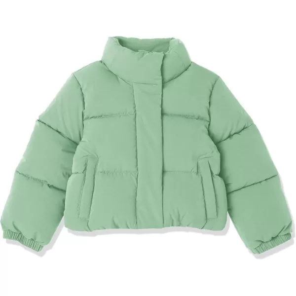 Amazon Essentials Girls and Toddlers Modern Matte PufferSage Green