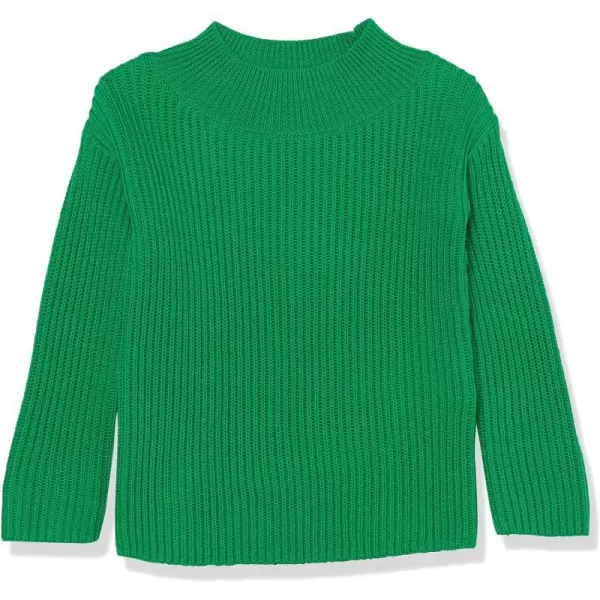 Amazon Essentials Girls and Toddlers Modern WideNeck SweaterGreen