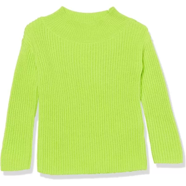 Amazon Essentials Girls and Toddlers Modern WideNeck SweaterLime Green