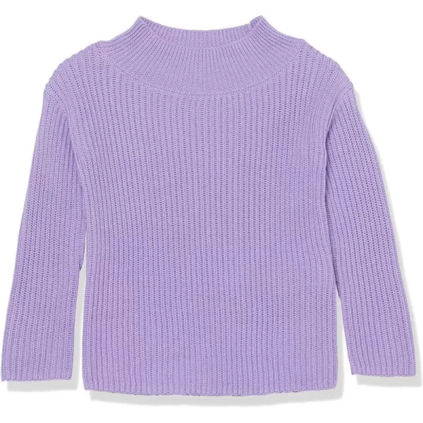 Amazon Essentials Girls and Toddlers Modern WideNeck SweaterPurple