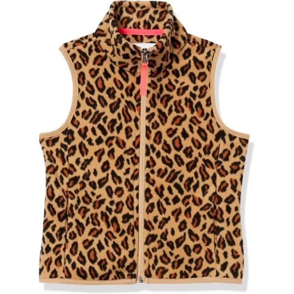 Amazon Essentials Girls and Toddlers Polar Fleece VestPolyester Leopard