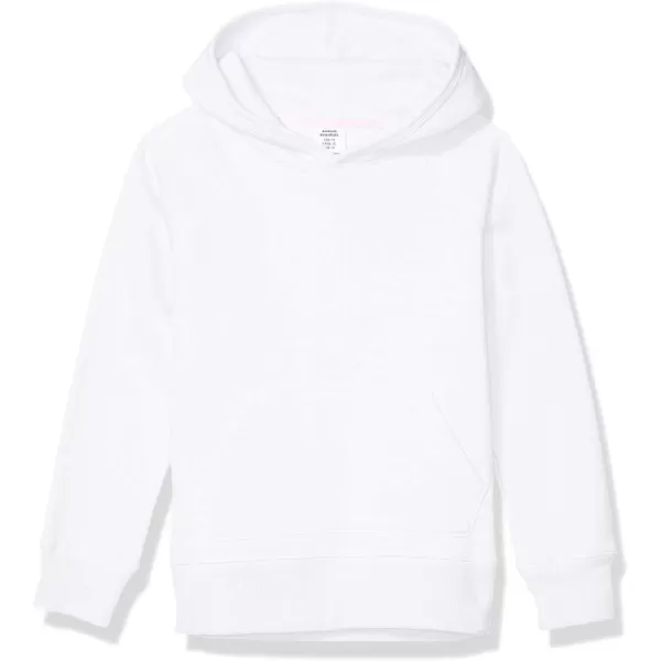 Amazon Essentials Girls and Toddlers Pullover Hoodie SweatshirtWhite