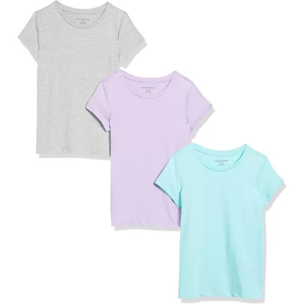 3 Lilac/Grey Heather/Aqua Blue