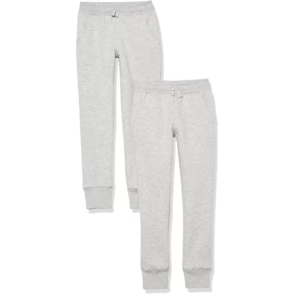 Amazon Essentials Girls and Toddlers Sweatpants Multipacks2 Light Grey Heather