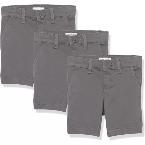 Amazon Essentials Girls and Toddlers Uniform Short3 Grey