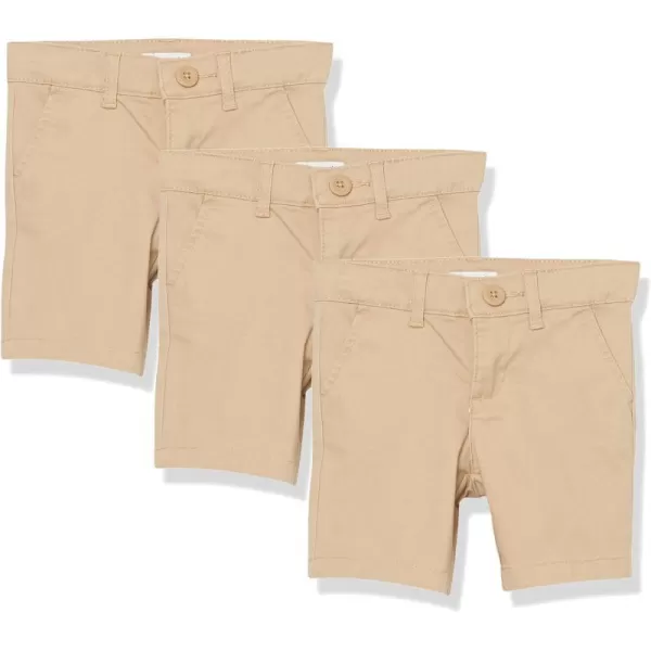 Amazon Essentials Girls and Toddlers Uniform Short3 Khaki Brown