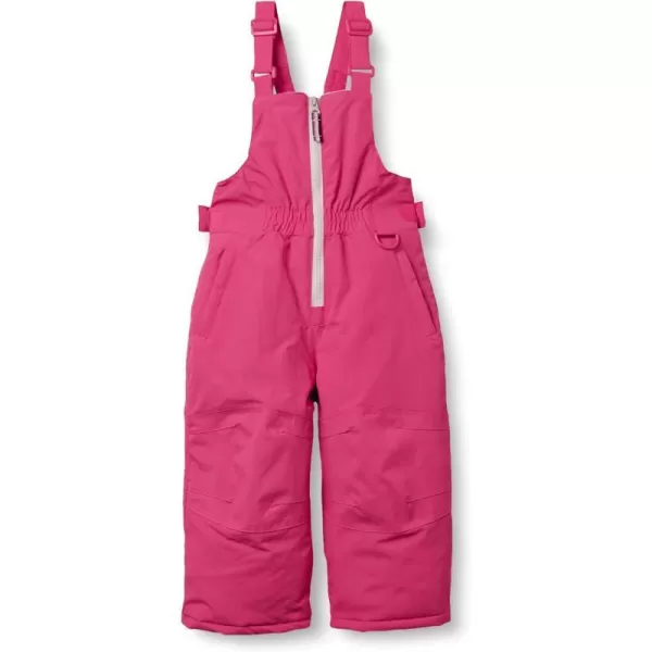 Amazon Essentials Girls and Toddlers WaterResistant Snow BibPink