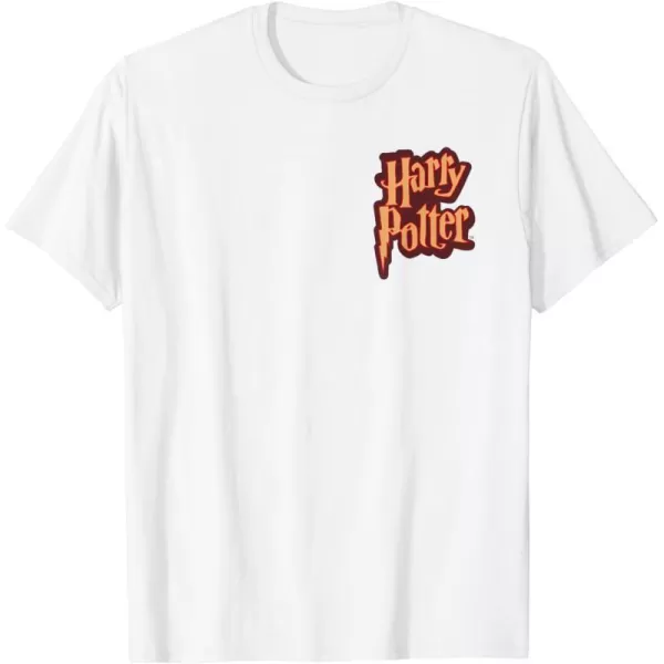 Amazon Essentials Harry Potter Front and Back Gryffindor Collegiate Collage TShirtWhite