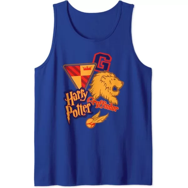 Amazon Essentials Harry Potter Gryffindor Collegiate Collage Tank TopRoyal Blue