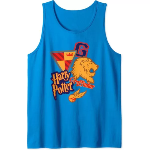 Amazon Essentials Harry Potter Gryffindor Collegiate Collage Tank TopSapphire Blue