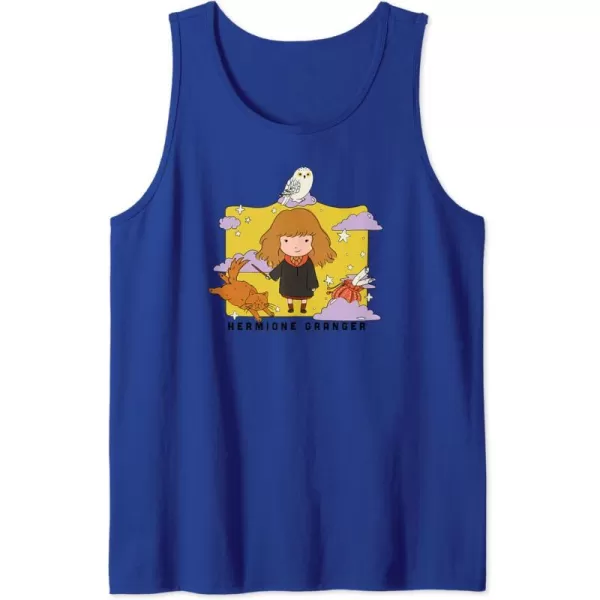 Amazon Essentials Harry Potter Hermione Granger Icons Cartoon Portrait Tank TopRoyal Blue