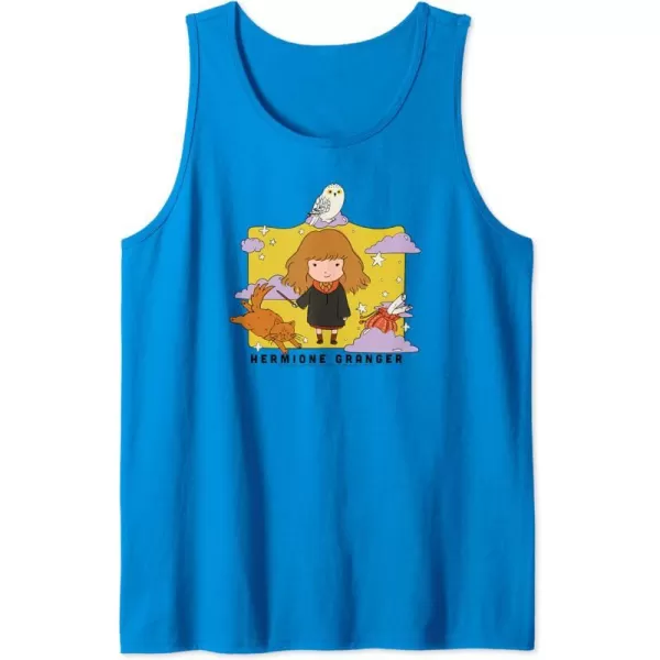 Amazon Essentials Harry Potter Hermione Granger Icons Cartoon Portrait Tank TopSapphire Blue