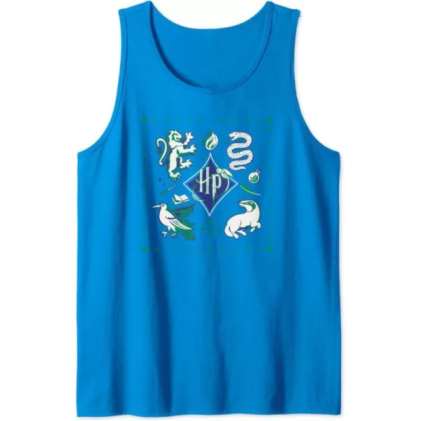 Amazon Essentials Harry Potter Hogwarts Houses Square Tank TopSapphire Blue