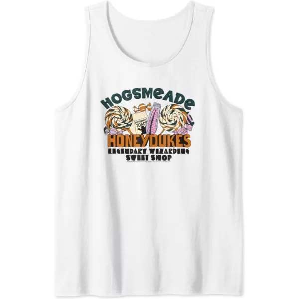 Amazon Essentials Harry Potter Honeydukes Legendary Wizarding Sweet Shop Tank TopWhite