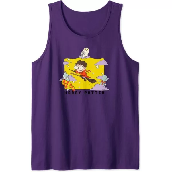 Amazon Essentials Harry Potter Icons Cartoon Portrait Tank TopPurple