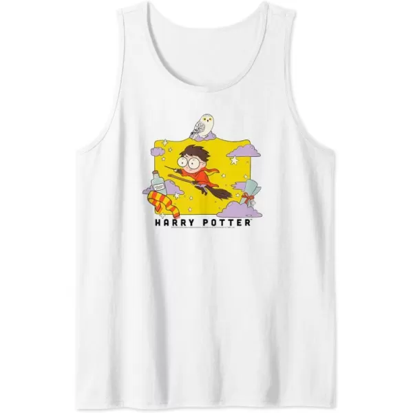 Amazon Essentials Harry Potter Icons Cartoon Portrait Tank TopWhite