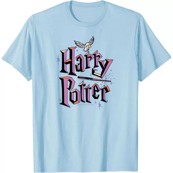 Amazon Essentials Harry Potter Multicolor Purple Logo TShirtBaby Blue