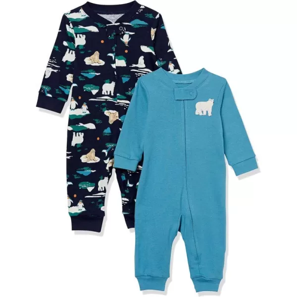 Kids & Baby Navy Arctic Creatures - Footless