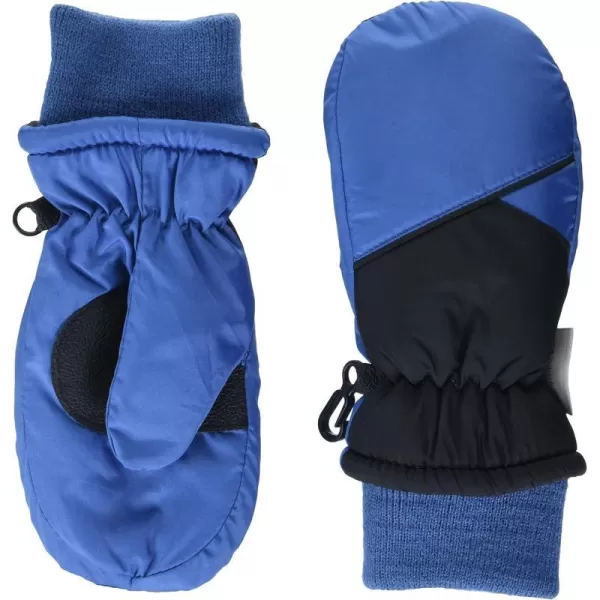 Amazon Essentials Kids Ski MittensBlack Blue