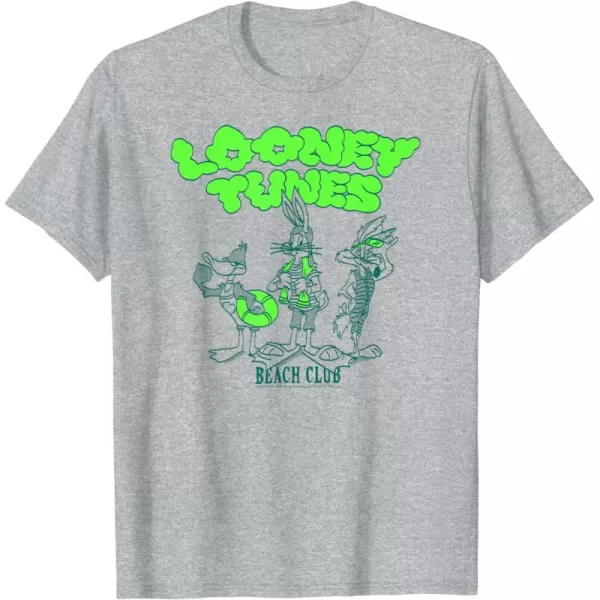 Amazon Essentials Looney Tunes Beach Club TShirtHeather Grey