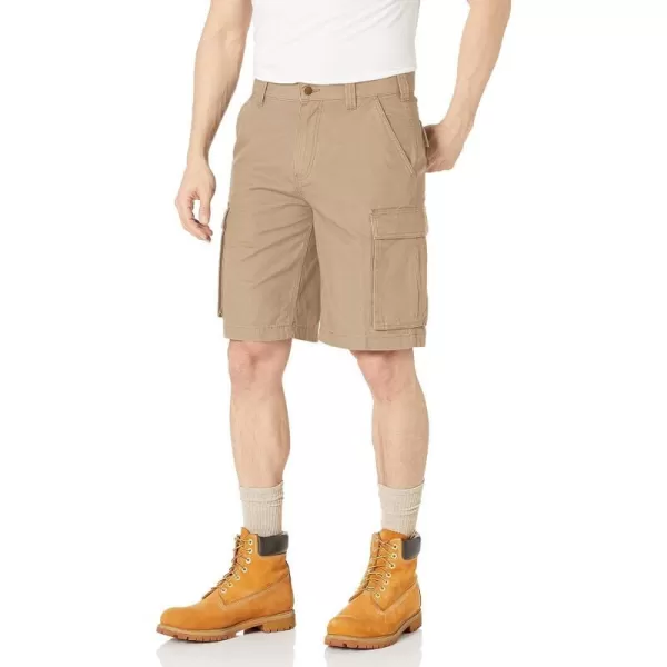 Amazon Essentials Mens 11 Workwear Cargo ShortKhaki Brown