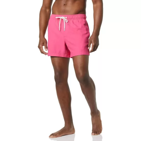 Amazon Essentials Mens 5 QuickDry Swim TrunkHot Pink