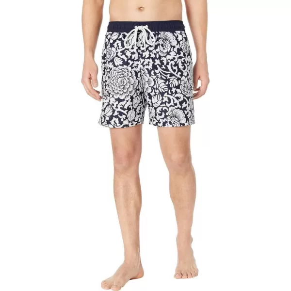 Amazon Essentials Mens 7 QuickDry Swim TrunkBlack Floral