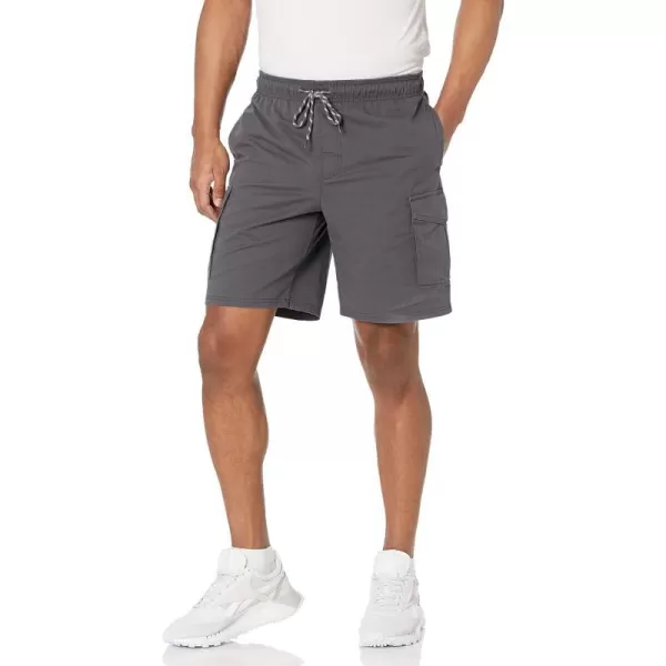 Amazon Essentials Mens 9 Elastic Waist Cargo ShortDark Grey