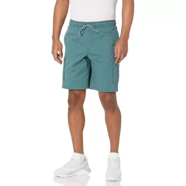 Amazon Essentials Mens 9 Elastic Waist Cargo ShortSage Green