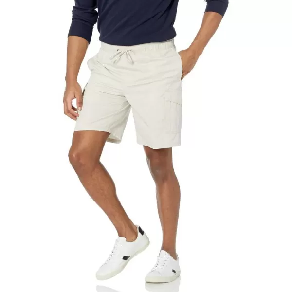 Amazon Essentials Mens 9 Elastic Waist Cargo ShortStone