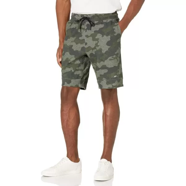 Amazon Essentials Mens 9 Tech Fleece Active ShortDark Green Camo