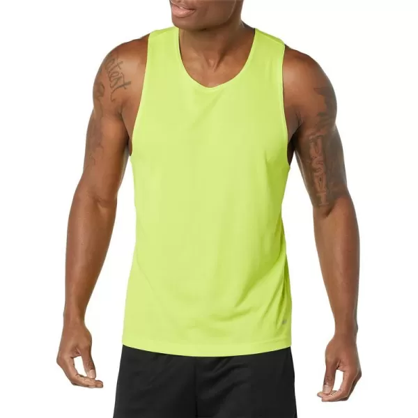 Amazon Essentials Mens Active Performance Tech Racerback TankLime Green